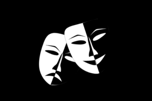 Black And White Modern Theater Studio Logo